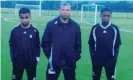  ?? Photograph: Handout ?? A young Leon Bailey (left) with his stepdad Craig Butler and brother Kyle.