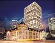  ?? METRO STUDIO KRAIG KALASHIAN ARCHITECTU­RE & DESIGN AND ?? Developers who plan to expand downtown Milwaukee’s Humphrey Scottish Rite Masonic Center into a 220-room hotel have bought the property for $3.5 million.