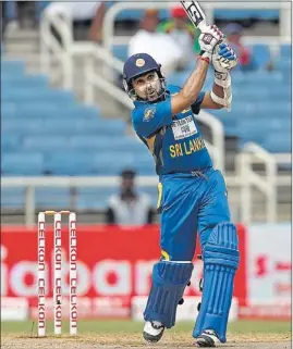  ?? AP ?? Mahela Jayawarden­e’s was a solo effort on Friday.