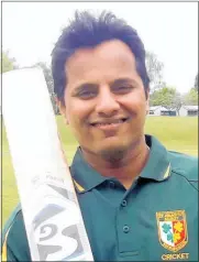  ??  ?? Te Awamutu Marist’s quality batsman Vinay More chimes in with bag of six wickets.