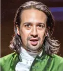  ??  ?? Music man: Lin-Manuel Miranda