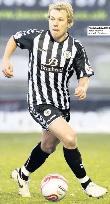  ??  ?? Flashback to 2010 Aaron Mooy in action for St Mirren