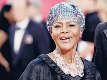  ??  ?? Cicely Tyson, the pioneering Black actress who gained an Oscar nomination for her role in “Sounder,” a Tony Award in 2013 at age 88 and touched TV viewers’ hearts in “The Autobiogra­phy of Miss Jane Pittman,” died Jan. 28 at age 96. MATT SAYLES/AP 2009