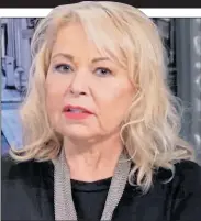  ??  ?? OUTSPOKEN: Roseanne sparked anger