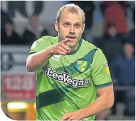  ??  ?? Teemu Pukki celebrates his winner