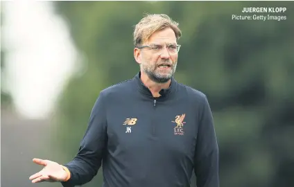  ?? Picture: Getty Images ?? JUERGEN KLOPP