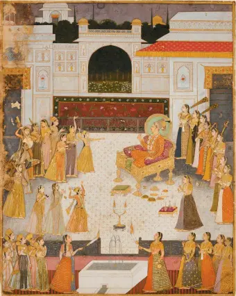  ??  ?? Rai Dalchand: An Evening Performanc­e for Maharaja Abhai Singh, circa 1725