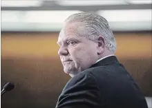  ?? CHRIS YOUNG THE CANADIAN PRESS ?? Doug Ford pledges to create the “most prosperous” province in Canada.
