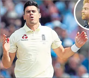  ??  ?? James Anderson and Jonny Bairstow (inset) will be heading to South Africa