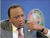  ??  ?? Kenyan President Uhuru Kenyatta has signed a law that caps the interest rates lenders can charge on loans.