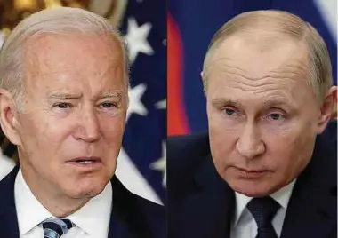  ?? ?? Joe Biden (links) und Wladimir Putin sind nicht gerade die besten Freunde.