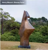  ??  ?? Henry Moore's 'Bronze Form'