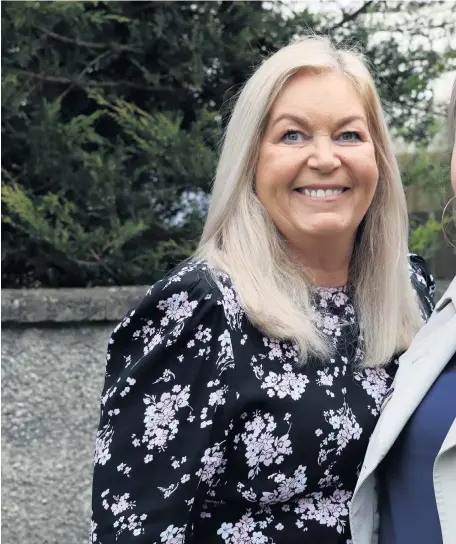 ?? PACEMAKER ?? Difficult time: Sisters Wilma Stewart and Karen Hamilton in Ballymena. Both carry the BRACA1 gene and have undergone treatment for breast cancer