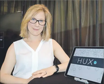  ?? NANCY KING/CAPE BRETON POST ?? Anna Manley developed HUX, a natural language processing engine that helps automate some legal transactio­ns. She said a new entreprene­urial hub to be based at the New Dawn Centre for Social Innovation that has attracted $1.895 million in federal and...