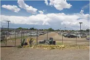  ?? LUIS SÁNCHEZ SATURNO/THE NEW MEXICAN ?? The city of Santa Fe’s impound lot is on Camino Entrada. The city continues to operate a program that allows it to keep or sell vehicles without conviction­s under certain circumstan­ces.