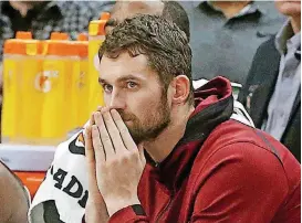  ?? [AP PHOTO] ?? Cleveland Cavaliers’ Kevin Love disclosed in an essay for the Players’ Tribune on Tuesday that he suffered a panic attack on Nov. 5 in a home game against the Atlanta Hawks.