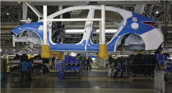  ??  ?? The Super Body Structure (above) ensures high levels of safety. It is made using 50 per cent ultra high strenght steel which makes it stronger than ever before. The assembly plant in Chennai has been comprehens­ively upgraded to ensure that the Verna is...