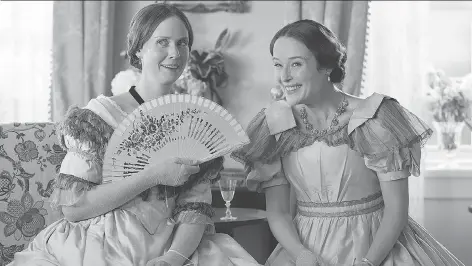  ?? HURRICANE FILMS/MUSIC BOX FILMS ?? Cynthia Nixon, left, and Jennifer Ehle star in A Quiet Passion, which follows the life of poet Emily Dickinson.