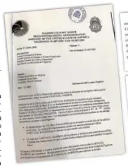  ?? // ABC ?? LOS DOCUMENTOS
El 17 de junio –izquierda– la DEA comunicó a la Policía que el Pollo Carvajal estaba en Madrid y quién lo ocultaba, entre otros datos. El 9 de septiembre enviaron la dirección exacta