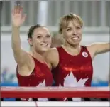  ?? CANADIAN PRESS FILE PHOTO ?? Rosie MacLennan is pictured with her friend, teammate and mentor Karen Cockburn at the 2012 London Games.