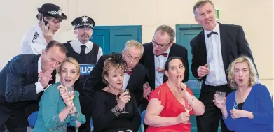  ??  ?? The cast of Square One’s production of Rumours: Nick Russell, Marianne Walsh, Claire Maguire, Chris Kearney, Roy Beatty, Anne Reynolds, Grainne Troy, Noel Connolly, Dee Browne and Gavin Barrett. SEE NUMBER 1.