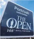  ??  ?? Big hit: The Open at Portrush