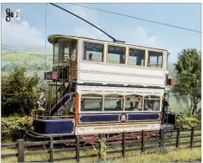  ??  ?? Above: A very appealing Sheffield Corporatio­n Tramways tram, built by the late Vernon Cunningham.
