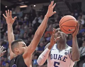  ?? DAN HAMILTON/USA TODAY SPORTS ?? Duke freshman forward RJ Barrett led Canada to the 2017 FIBA Under-19 World Cup championsh­ip and was named tournament MVP.