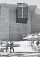  ?? DAMIAN DOVARGANES/AP 2013 ?? Visitors tour the Cathedral of Our Lady of the Angels, the seat of the Archdioces­e of Los Angeles.