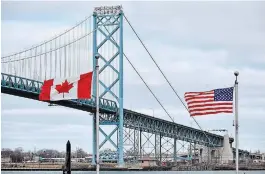  ?? ROB GURDEBEKE THE CANADIAN PRESS ?? Unique challenges are facing residents in Canadian and U.S. border cities and towns amid a ban on non-essential travel between the two countries.