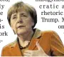  ??  ?? Angela Merkel: now knows opponent