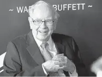  ?? NATI HARNIK AP ?? Warren Buffett's Berkshire Hathaway reduced the size of its General Motors and Globe Life stakes during the quarter.