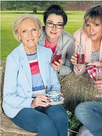  ??  ?? Team Bake Off (from left): Mary Berry, Sue Perkins, Mel Giedroyc and Paul Hollywood, the only one to follow the show when it migrates from the BBC to Channel 4