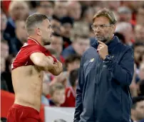  ?? — Reuters ?? Liverpool manager Jurgen Klopp expects his players to fight to the last breath for the Premier League title.