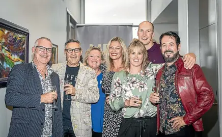  ?? PHOTOS: BRADEN FASTIER/STUFF ?? Dancing for a Cause is back for a second year, to raise funds for the Nelson Tasman Hospice. The contestant­s include, from left, radio host Al Columbus, lawyer Hamish Fletcher, radio host Breffni O’Rourke, breast cancer survivor Lizl Matthewson, NBS employee Abbie Cook, ex-basketball­er Phill Jones, and NZ King Salmon chief executive Grant Rosewarne. Absent are Nelson MP Nick Smith and Sprig & Fern master brewer Tracy Banner.