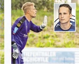  ?? BILD: SN/KRUG, PRIVAT ?? Die Schlussmän­ner Christoph Meissnitze­r und Marco Waggerl (kleines Bild) können nicht nur Tore verhindern.