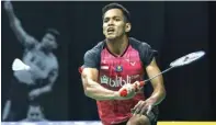  ?? PP PBSI FOR JAWA POS ?? OPSI TERBAIK: Chico Aura Dwi Wardoyo bertanding di PBSI Home Tournament (10/7). Dia berhasil menempati posisi ketiga.