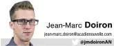  ??  ?? jean-marc.doiron@acadienouv­elle.com @jmdoironAN