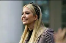  ?? CAROLYN KASTER — THE ASSOCIATED PRESS ?? Ivanka Trump, the daughter of President Donald Trump, arrives for a ceremony to pardon the National Thanksgivi­ng Turkey in the Rose Garden of the White House in Washington, Tuesday.