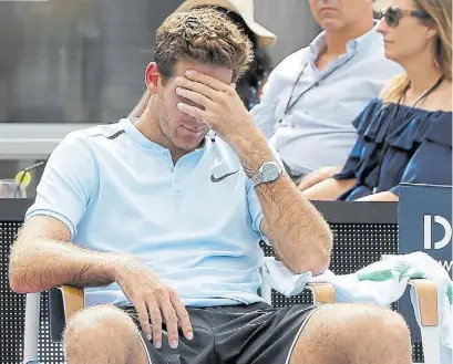  ?? AFP ?? Delpo. Juan Martín Del Potro viene de perder la final de Auckland pero mañana será top ten otra vez.