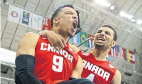  ?? MARK BLINCH THE CANADIAN PRESS FILE PHOTO ?? Dillon Brooks and Jamal Murray starred at the 2015 Pan Am Games before reaching the NBA. They are two of 14 players to make a three-year commitment to the national team.