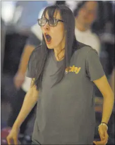  ??  ?? Melissa Taylor participat­es Saturday in the Homeless Youth in the Alley bowling tournament fundraiser. The Nevada Partnershi­p for Homeless Youth was hosting its seventh annual “Homeless Youth in the Alley” bowling tournament to raise money for homeless...