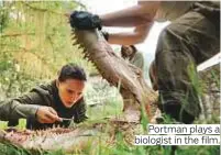  ??  ?? Portman plays a biologist in the film.