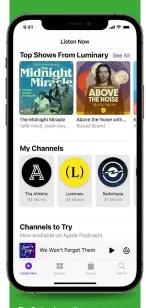  ??  ?? The Podcasts+ option means you can now pay on a show-by-show basis for particular content.