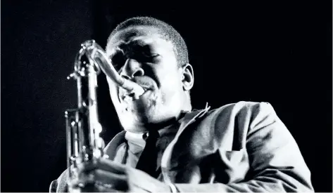  ?? SUPPLIED PHOTO ?? Chasing Trane isn’t a heady doc. Through the eyes of others, filmmaker John Scheinfeld personaliz­es the man behind the mythologic­al music.