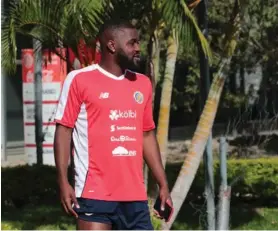  ?? ALONSO TENORIO ?? Joel Campbell se ve jugando con la morada en unos añitos.