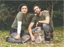  ?? PACIFIC NORTHWEST PICTURES ?? Rose Matafeo, left, plays a woman who freaks out when she discovers she is pregnant in the movie Baby Done. Her long-term boyfriend, portrayed by Matthew Lewis, welcomes the news.