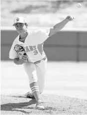  ?? STEPHEN M. DOWELL/STAFF PHOTOGRAPH­ER ?? Logan Allen has racked up 331 strikeouts and 28 wins in his three seasons at Orange City University.