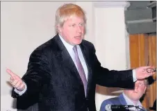  ??  ?? n OH DEAR: Breakfast with Boris Johnson was a prize that got no bids at the charity auction