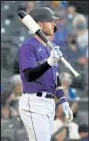  ?? ANDY CROSS / The Denver Post ?? If the 3-7 Rockies continue to struggle this season, star third baseman Trevor Story could be traded before he hits free agency.